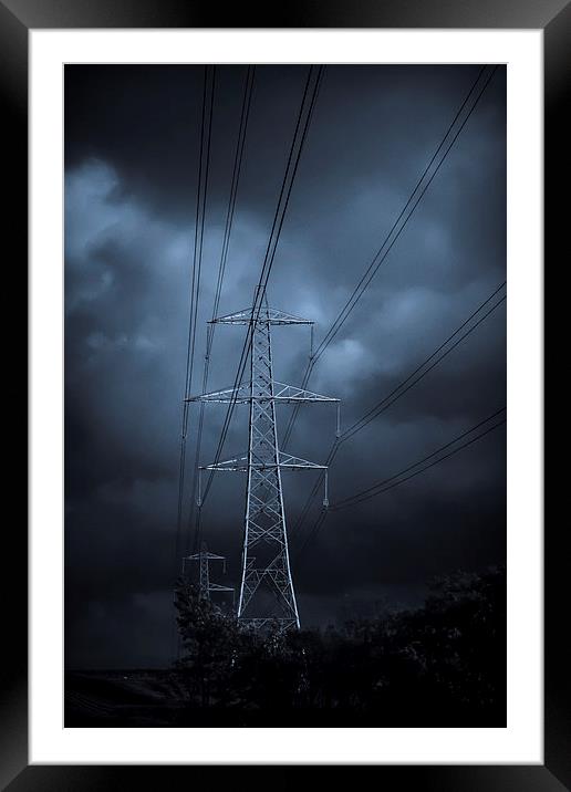 Electric Blue Framed Mounted Print by Sean Wareing