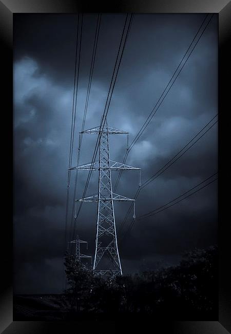Electric Blue Framed Print by Sean Wareing
