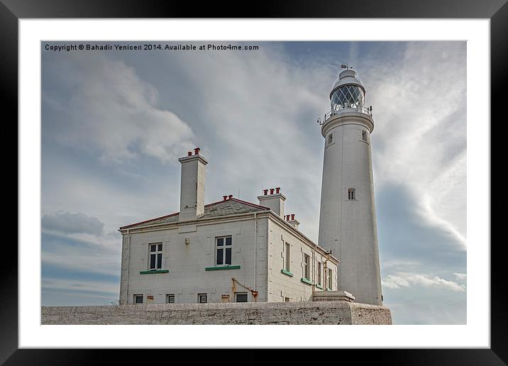 St. Marys Lighthouse Framed Mounted Print by Bahadir Yeniceri