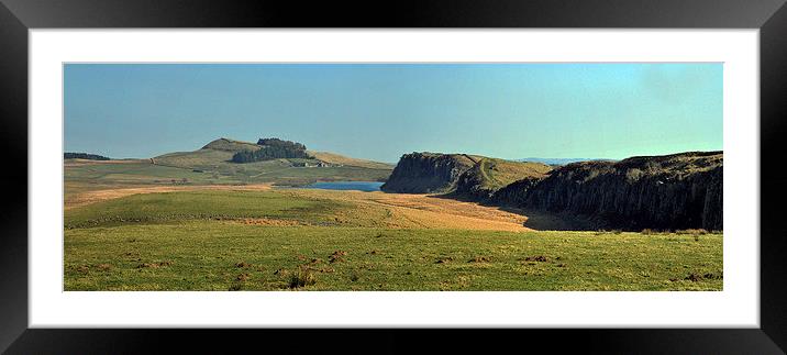 Steel Rigg Panorama Framed Mounted Print by eric carpenter