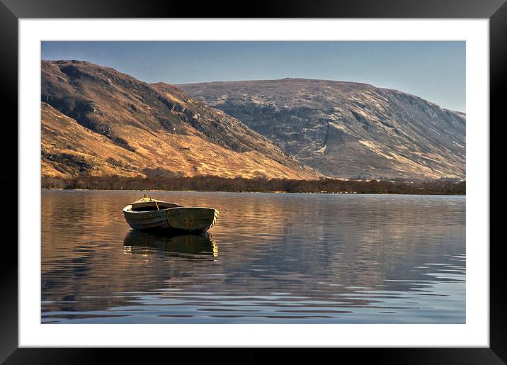 Boat on Loch Maree Framed Mounted Print by Jacqi Elmslie