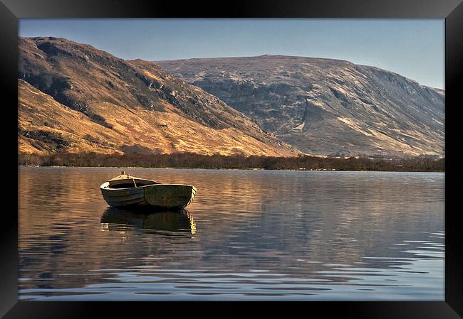 Boat on Loch Maree Framed Print by Jacqi Elmslie