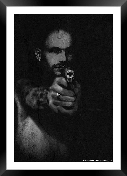 THE SHOOTER Framed Mounted Print by Rob Toombs