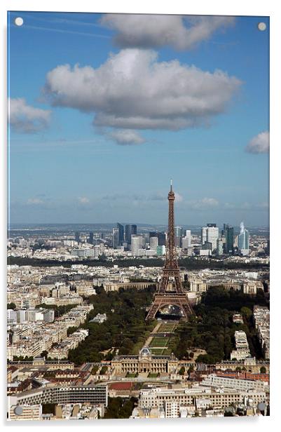 Eiffel Tower, Paris Acrylic by Simon Armstrong