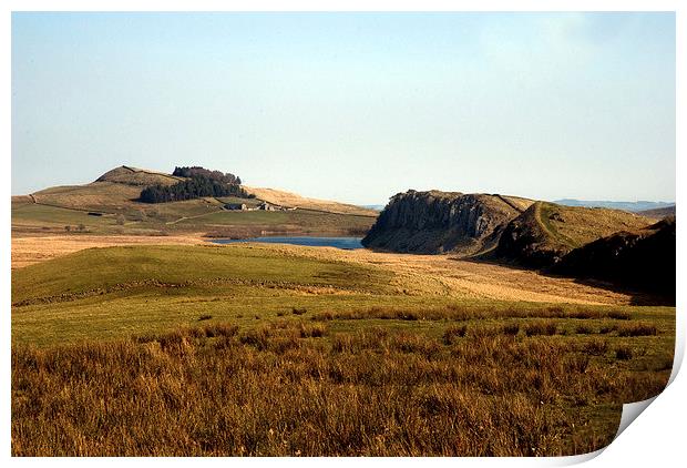 Steel Rigg Hadrians Wall Print by eric carpenter
