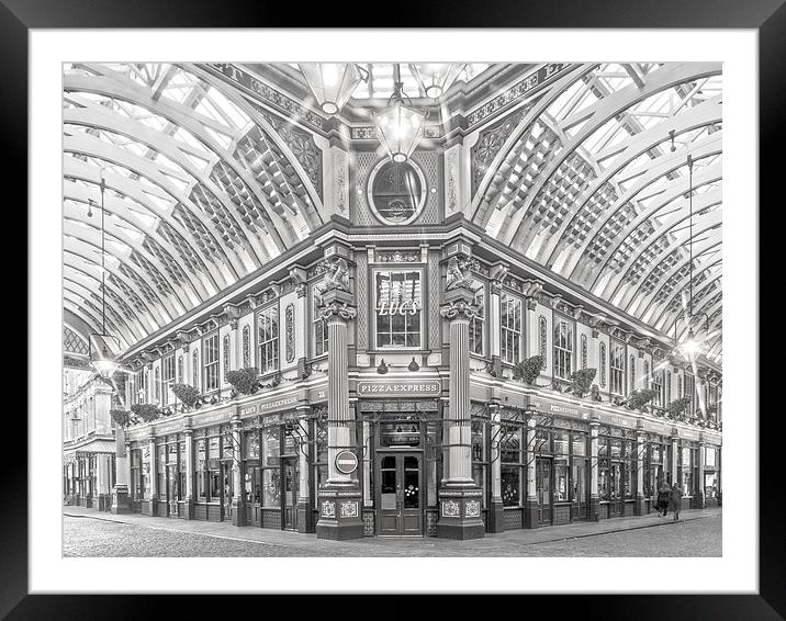 LEADENHALL MARKET LONDON Framed Mounted Print by Clive Eariss