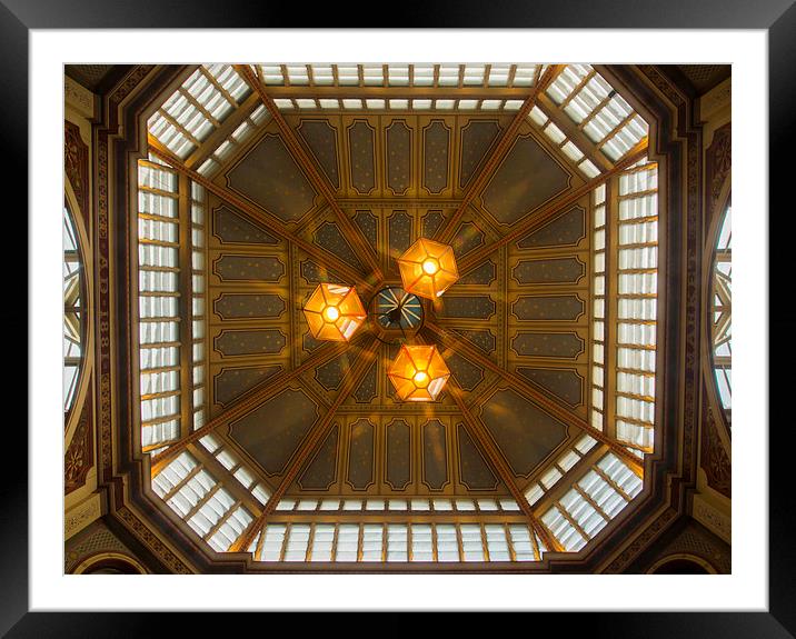 LEADENHALL MARKET ROOF Framed Mounted Print by Clive Eariss