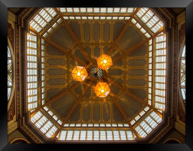 LEADENHALL MARKET ROOF Framed Print by Clive Eariss