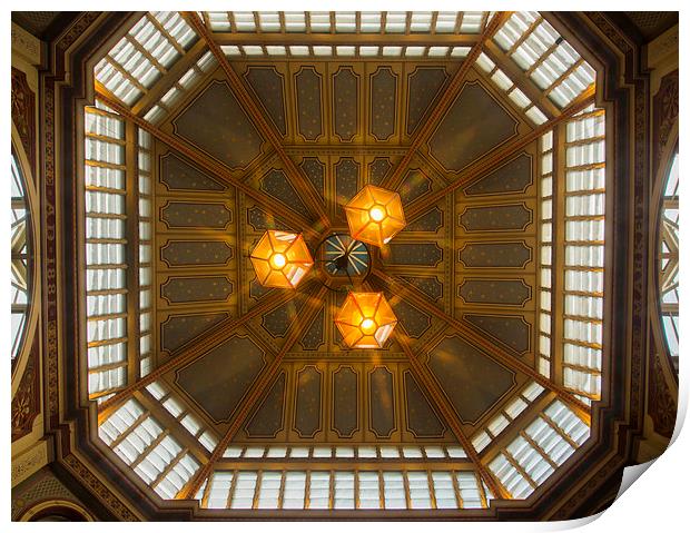 LEADENHALL MARKET ROOF Print by Clive Eariss