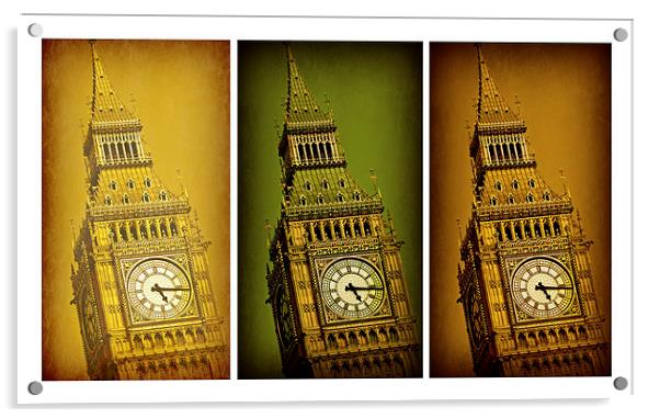 Big Ben Triptych 1 Acrylic by Stephen Stookey