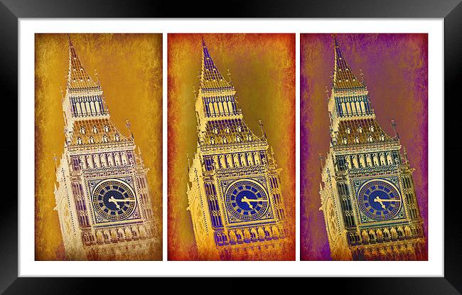 Big Ben Triptych 2 Framed Print by Stephen Stookey