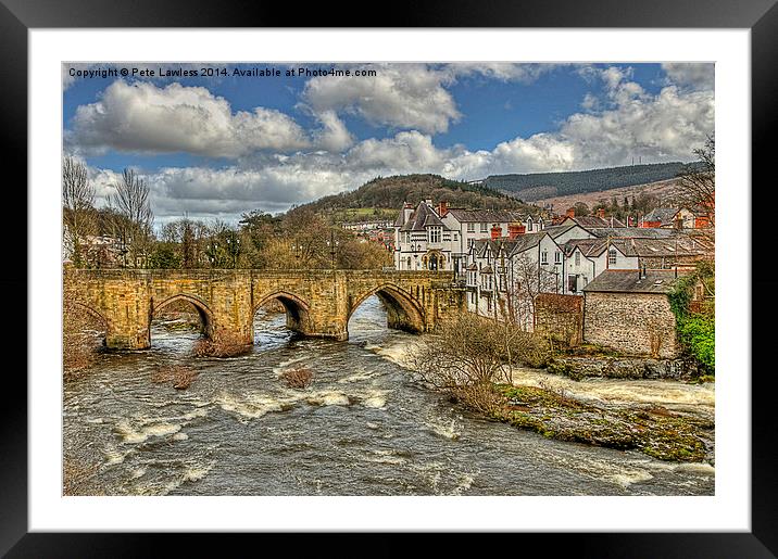 Llangollen North Wales Framed Mounted Print by Pete Lawless