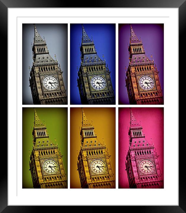 Big Ben Colors Framed Mounted Print by Stephen Stookey