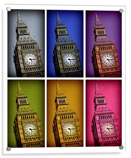 Big Ben Colors Acrylic by Stephen Stookey
