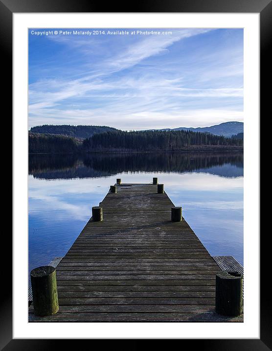 Jetty Framed Mounted Print by Peter Mclardy