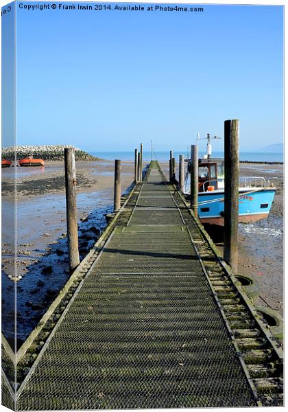 The Pier at Rhos-on-Sea, North Wales Canvas Print by Frank Irwin