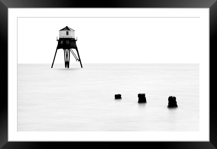 Dovercourt Lighthouse Framed Mounted Print by Dave Turner