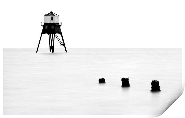 Dovercourt Lighthouse Print by Dave Turner