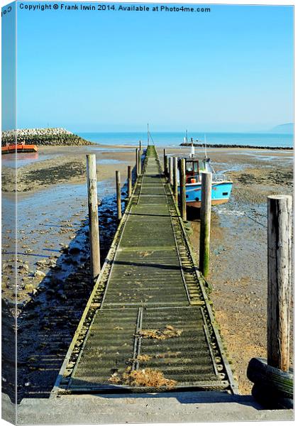 The Pier at Rhos-on-Sea, North Wales Canvas Print by Frank Irwin