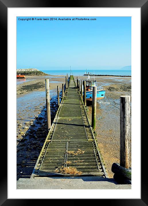 The Pier at Rhos-on-Sea, North Wales Framed Mounted Print by Frank Irwin