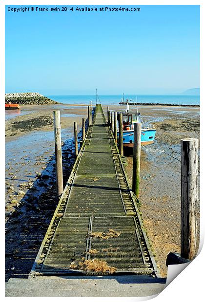 The Pier at Rhos-on-Sea, North Wales Print by Frank Irwin