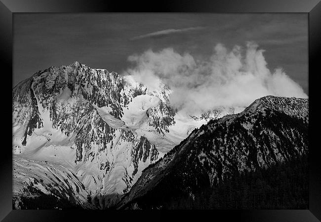 Mountains above Courchevel Framed Print by Graham Moore