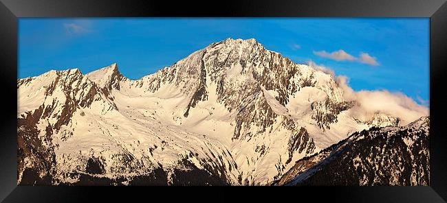 Mountains above Courchevel Framed Print by Graham Moore