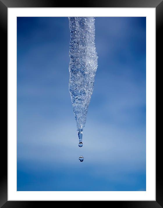 Icicle Framed Mounted Print by Graham Moore