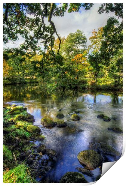 Peaceful River Print by Ian Mitchell