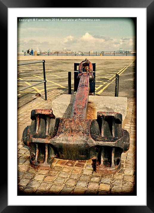 Ships anchor as a visitor attraction Framed Mounted Print by Frank Irwin