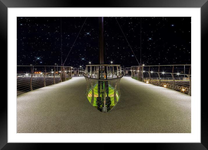 Pont y Ddraig Bridge Framed Mounted Print by Ian Mitchell