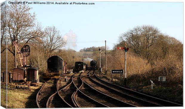 The Country Railway Canvas Print by Paul Williams