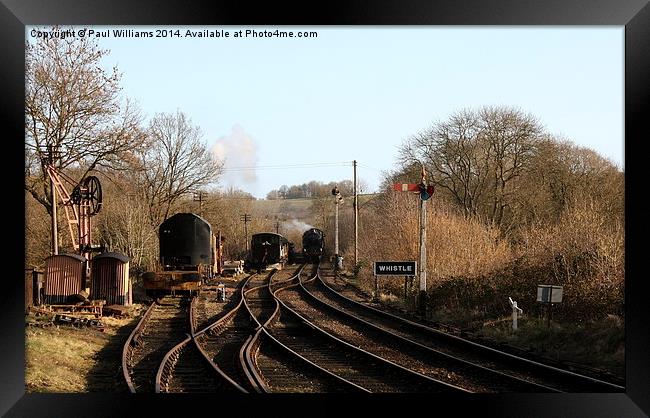 The Country Railway Framed Print by Paul Williams