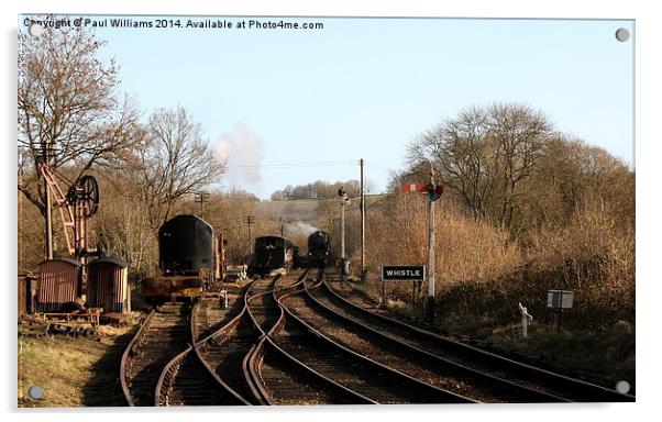 The Country Railway Acrylic by Paul Williams