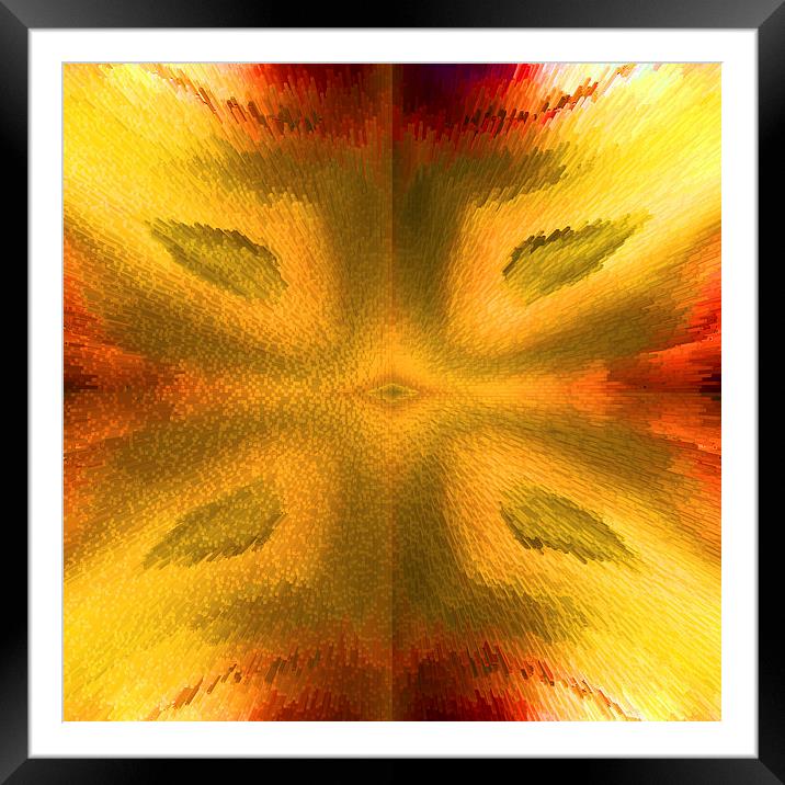 Agate in abstract Framed Mounted Print by Robert Gipson