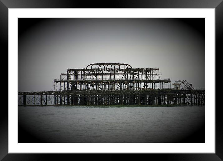 The Pier Framed Mounted Print by Kevin West