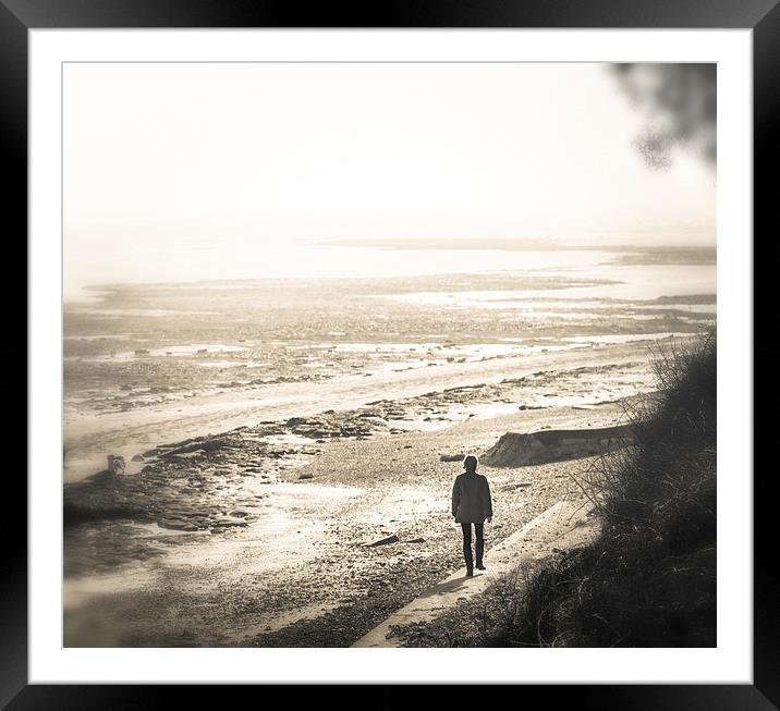 Walking to the Wasteland Framed Mounted Print by Ian Johnston  LRPS
