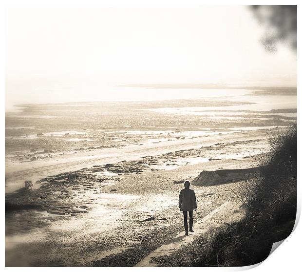 Walking to the Wasteland Print by Ian Johnston  LRPS