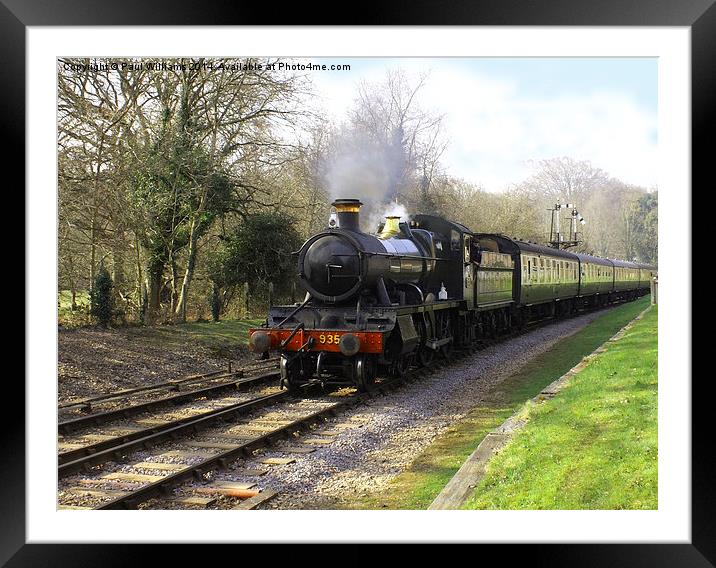 Saturday Afternoon Steam Train Framed Mounted Print by Paul Williams