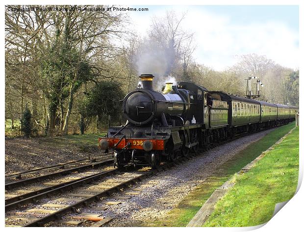 Saturday Afternoon Steam Train Print by Paul Williams