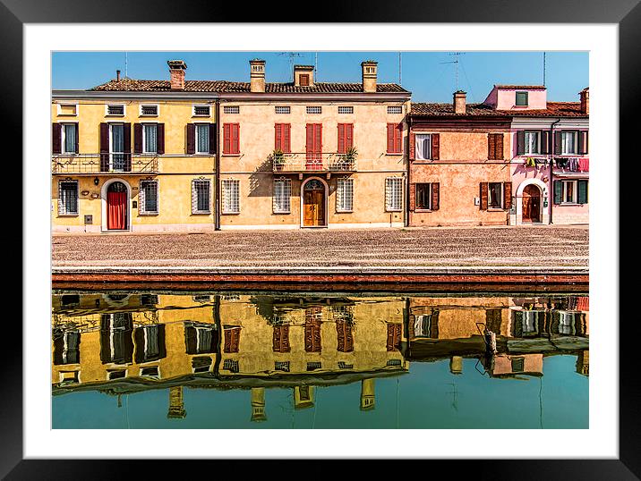 Comacchio, the little Venice Framed Mounted Print by Guido Parmiggiani