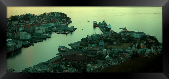 Bergen Norway Framed Print by John Boekee