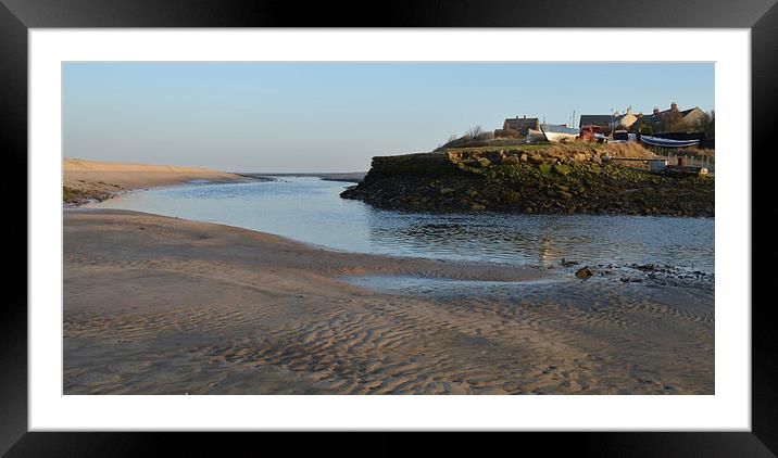 Low Tide River Wansbeck Framed Mounted Print by Michael Ross