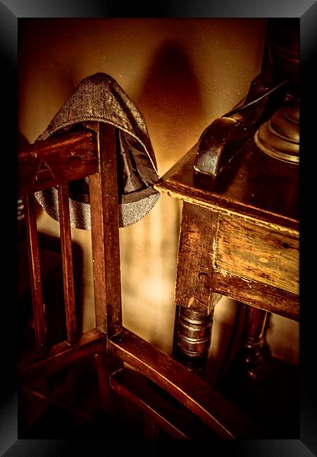Hat on chair Framed Print by Sean Wareing
