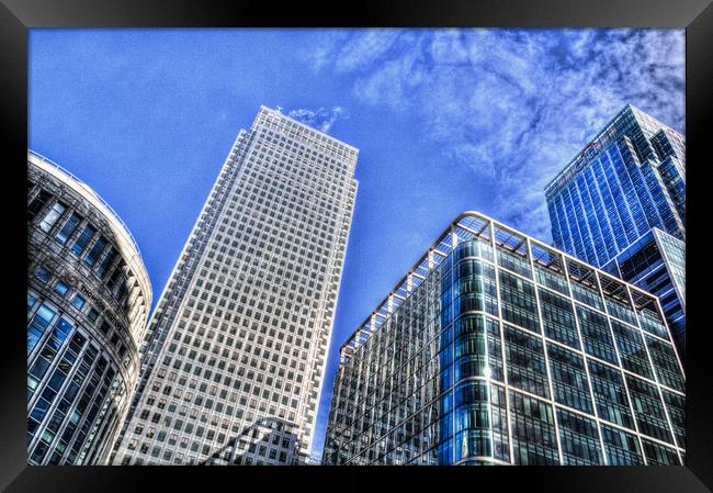 Canary Wharf London Framed Print by David Pyatt