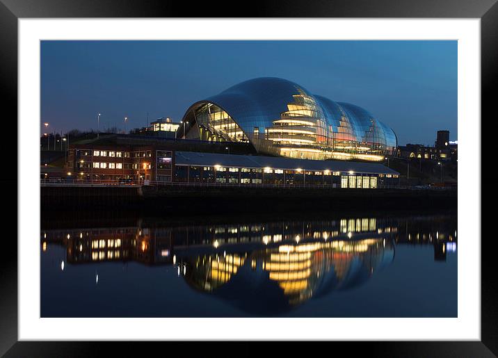 Sage Gateshead Framed Mounted Print by Michael Ross