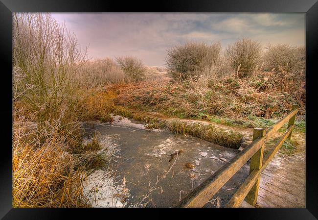 on the bridge Framed Print by Eddie Howland