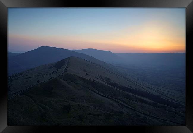 Great Ridge Sunset Framed Print by Darren Galpin