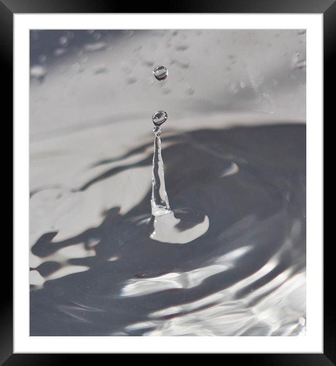 WATER DROP Framed Mounted Print by David Pacey