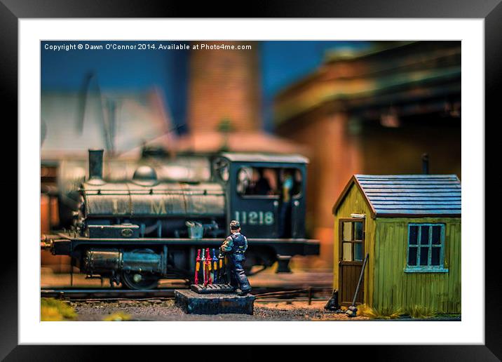 The Signalman Framed Mounted Print by Dawn O'Connor